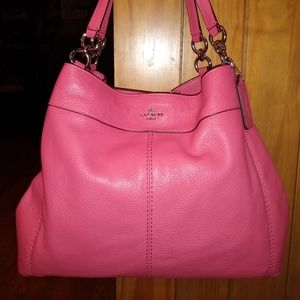 LIKE NEW Coach Pink Leather Lexy Purse Bag F57545